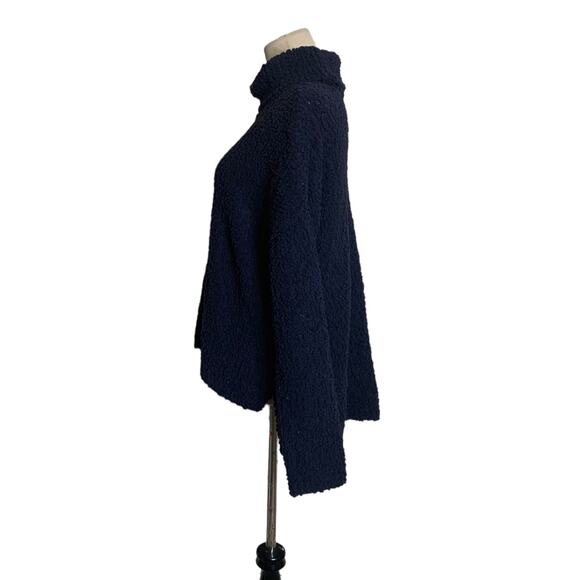 Bobeau Blue Popcorn Turtleneck Sweater size Large - Picture 7 of 11